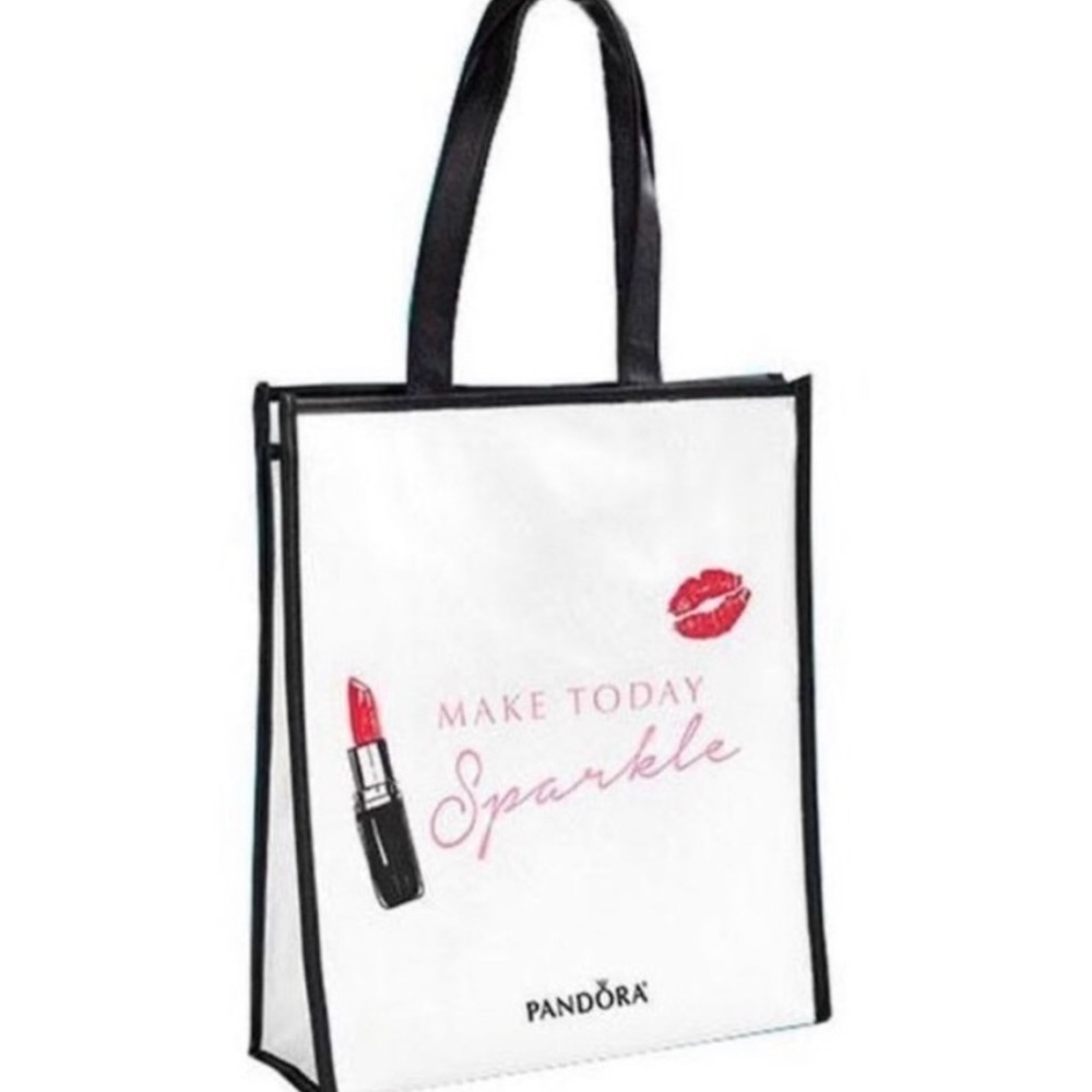 Pandora White Tote Bag